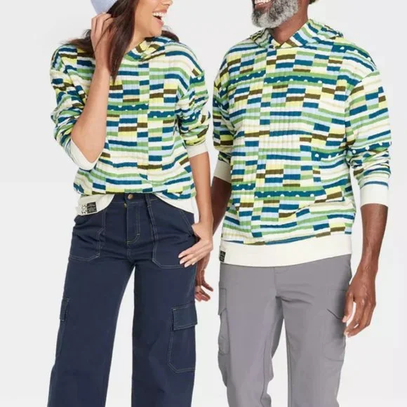 Gee's Bend Quilters Quilted Graphic Hoodie NWT - Picture 3 of 12